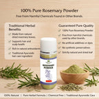 Rosemary Powder by Vedsun – 100% Pure Powder for Hair Growth, Scalp Care & Hair Strength