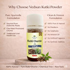 Kutki Powder by Vedsun – 100% Pure Picrorhiza Kurroa Powder for Liver & Digestion Support