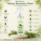 Rosemary Water by Vedsun – 100% Pure Powder for Hair Growth, Hair Strength & Scalp Health