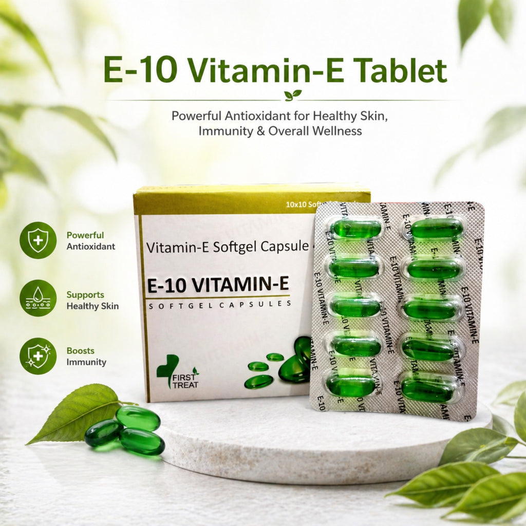Vitamin E Tablets by Vedsun (E-10) – Capsules for Skin, Hair & Overall Wellness Support