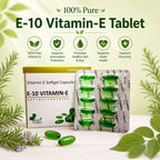 Vitamin E Tablets by Vedsun (E-10) – Capsules for Skin, Hair & Overall Wellness Support