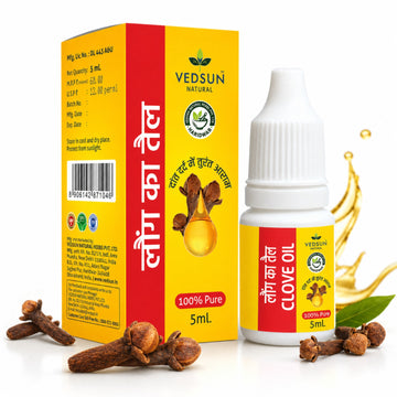Clove Oil by Vedsun – 100% Pure Laung Oil for Toothache, Oral Care & Wellness