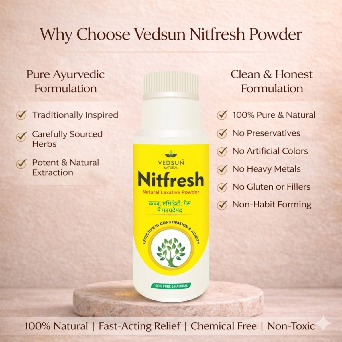 Nitfresh Powder by Vedsun – Anti Lice & Nits Removal Powder for Clean, Healthy Scalp