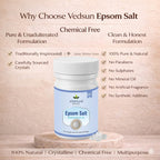 Vedsun Epsom Salt – Pure Magnesium Sulfate for Bath, Foot Soak & Wellness Use