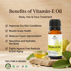 Vitamin E Oil by Vedsun – 100% Pure Tocopherol Oil for Skin, Hair & Daily Care