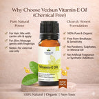 Vitamin E Oil by Vedsun – 100% Pure Tocopherol Oil for Skin, Hair & Daily Care