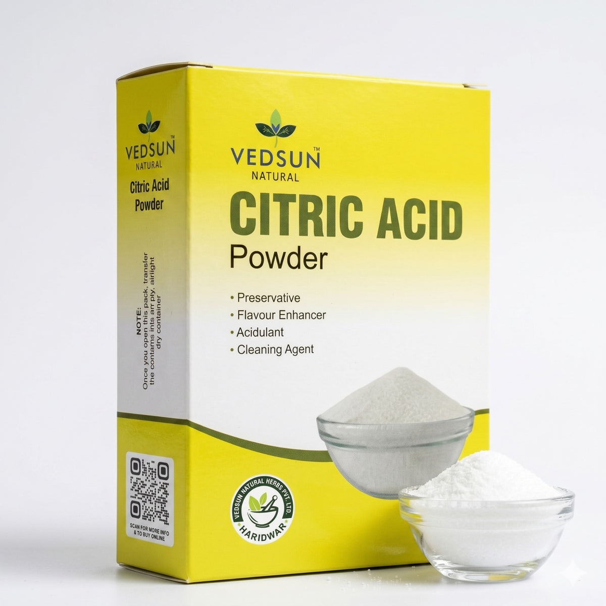 Citric Acid Powder by Vedsun – Natural Cleaning Agent for Home, Kitchen & Appliance Descaling