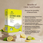 Citric Acid Powder by Vedsun – Natural Cleaning Agent for Home, Kitchen & Appliance Descaling